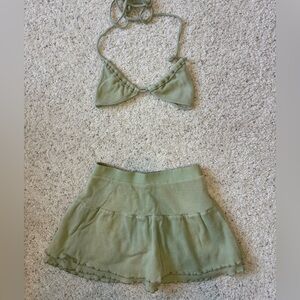 THE KRIPT - RIVO SKIRT AND TOP (Olive)